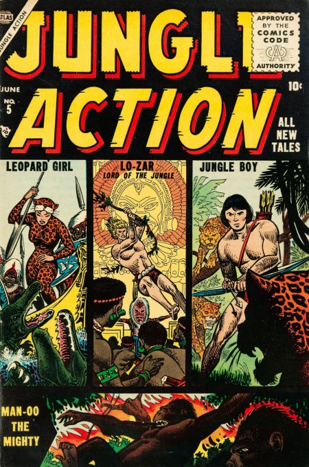 Jungle Action #5 (1955) | Atlas Tales Cover Image