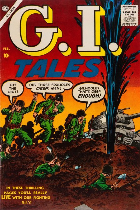 G.I. Tales #4 (1957) | Atlas Tales Cover Image