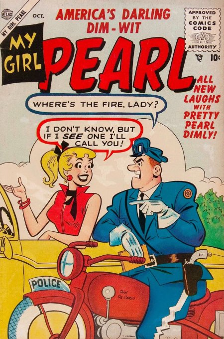 My Girl Pearl #4 (1955) | Atlas Tales Cover Image