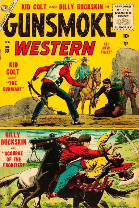 Gunsmoke Western #33 (1956) | Atlas Tales Cover Image