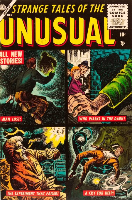 Strange Tales of the Unusual #1 (1955) | Atlas Tales Cover Image