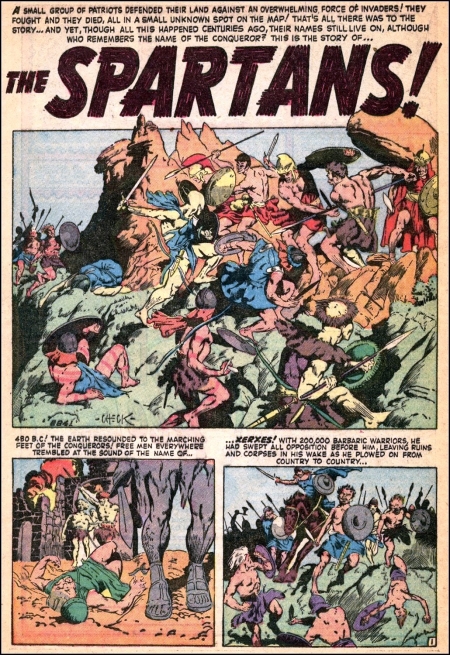 E-841 The Spartans! story scan