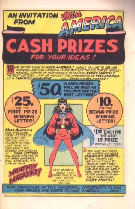  An Invitation from Miss America, Cash Prizes For Your Ideas! Page 1