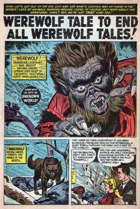 E-543 Werewolf Tale to End all Werewolf Tales! story scan