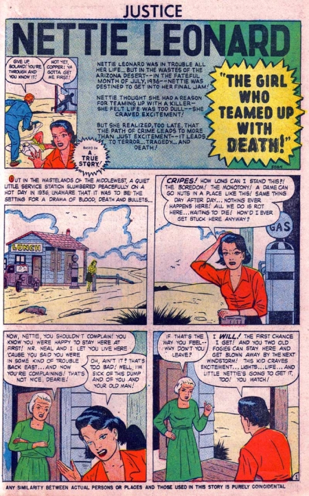 5069 Nettie Leonard / The Girl Who Teamed Up with Death! story scan
