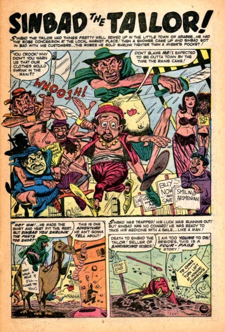 E-109 Sinbad the Tailor! story scan