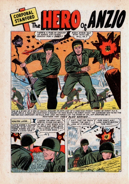 7811 Corporal Stanford The Hero Of Anzio story scan