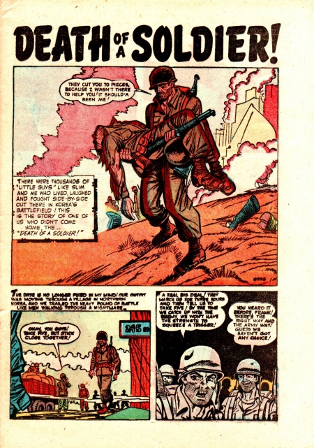 8903 Death of a Soldier! story scan