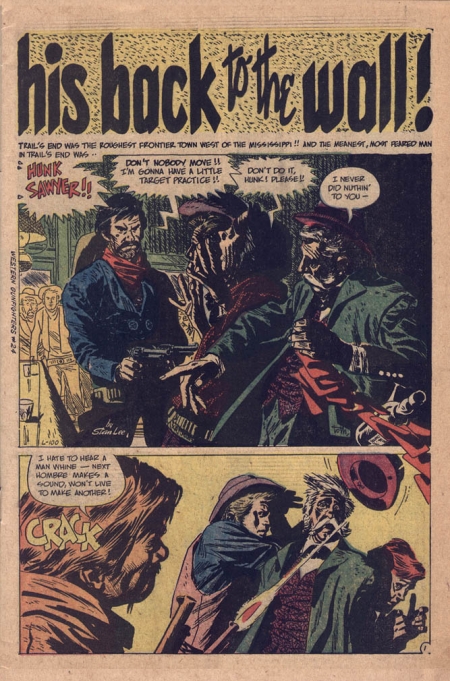 L-100 His Back To The Wall! story scan