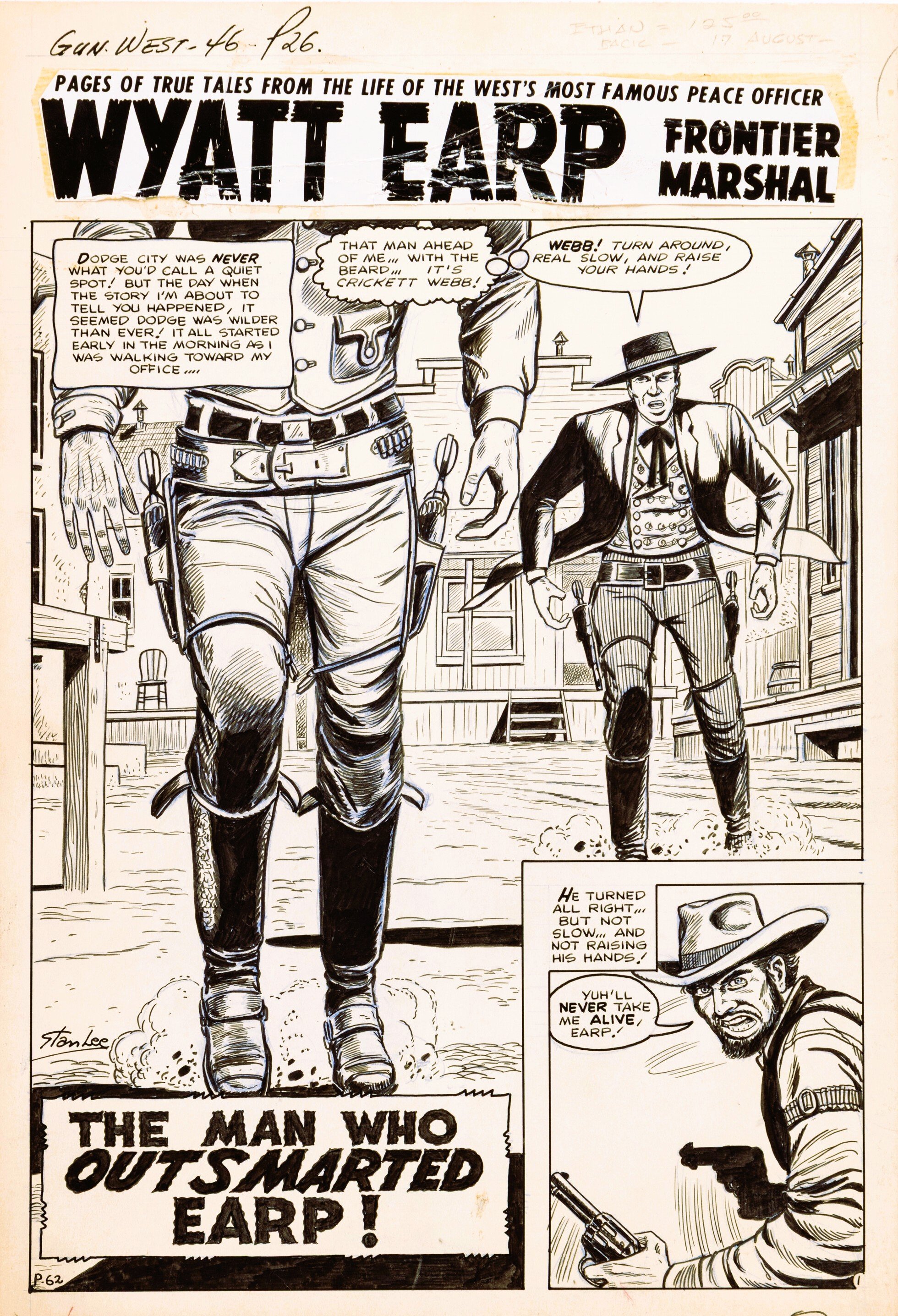 P-62 The Man Who Outsmarted Wyatt Earp! Page 1